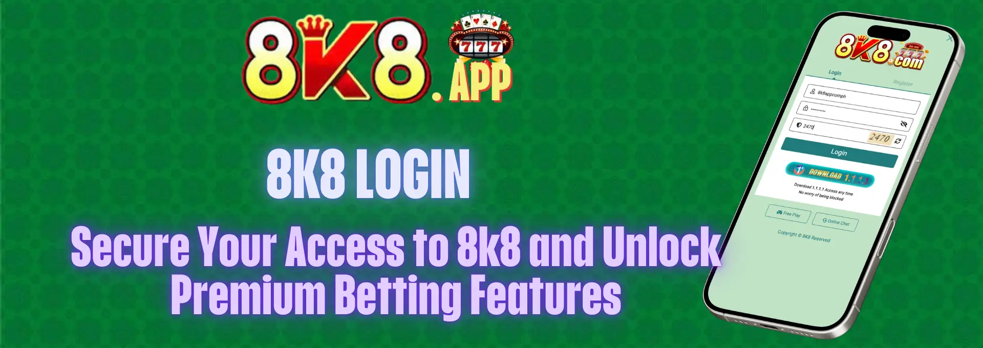 8K8 Login