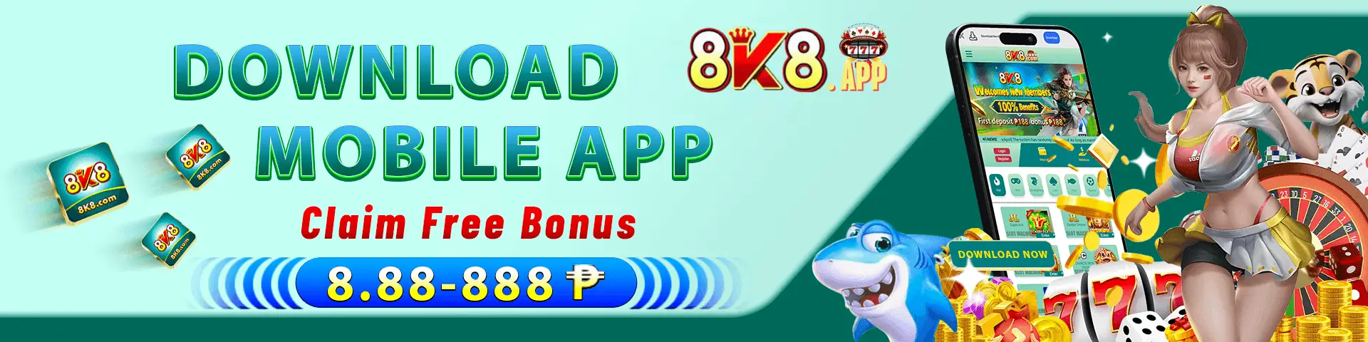 8k8 download app freebet bonus