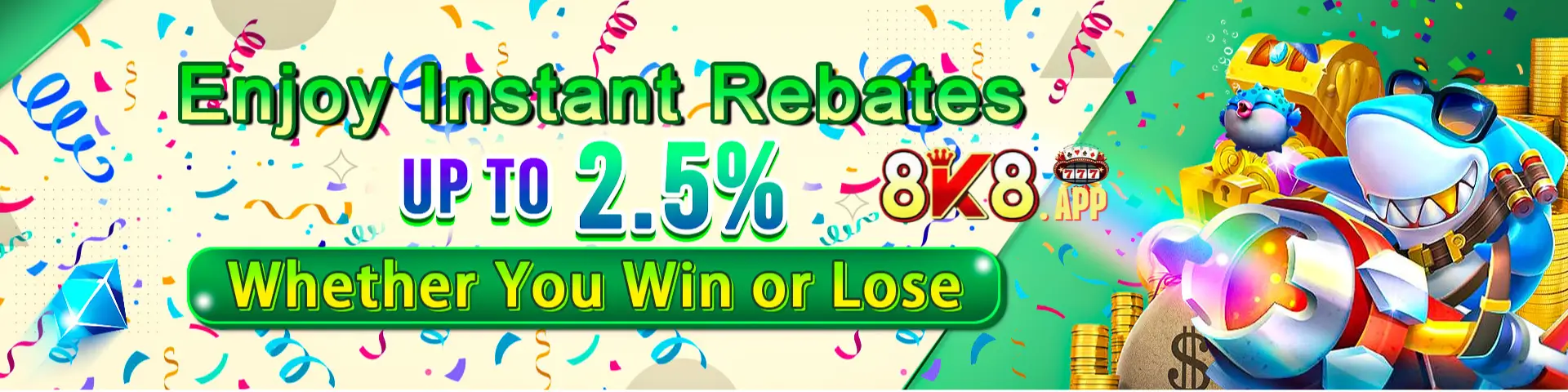 8k8 rebate bonus