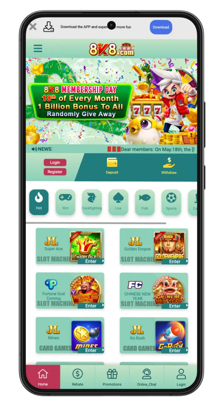 download 8k8 app