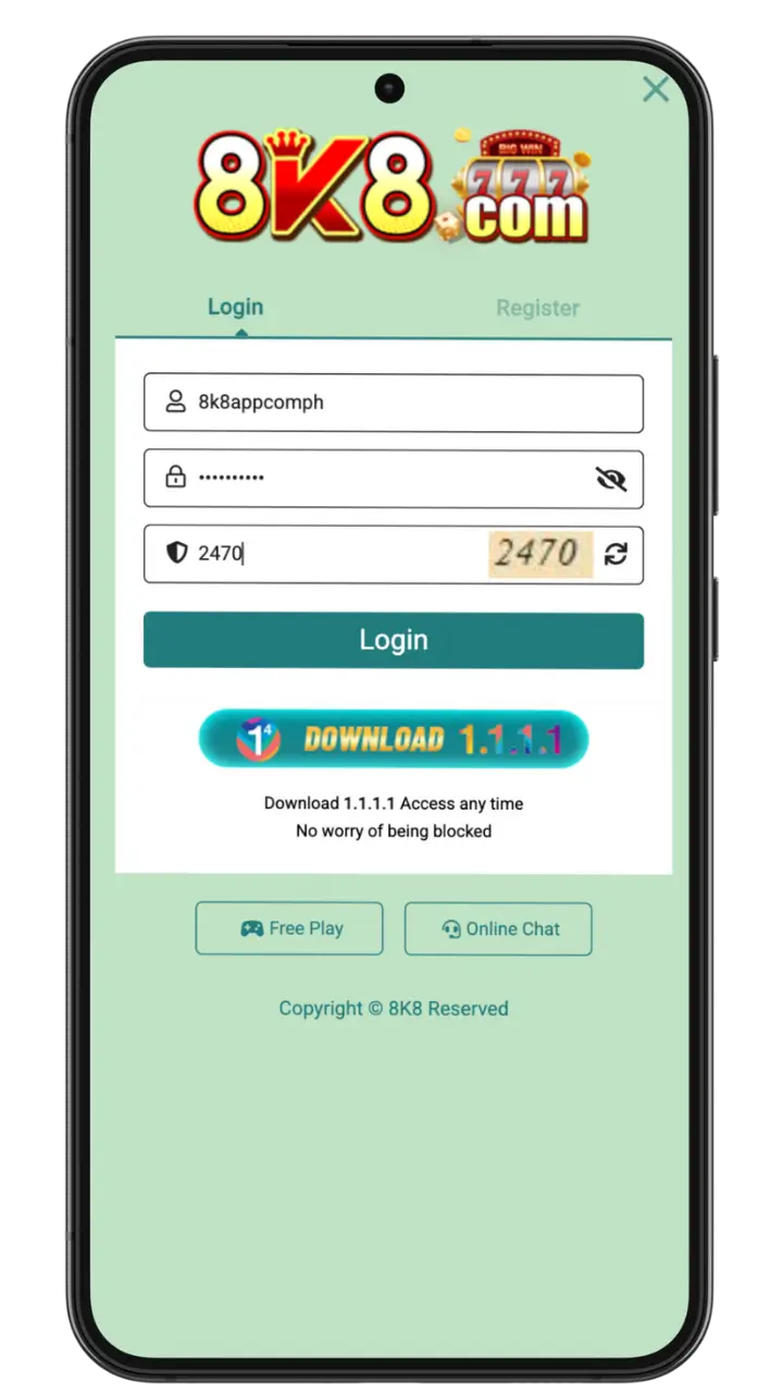 8k8 login